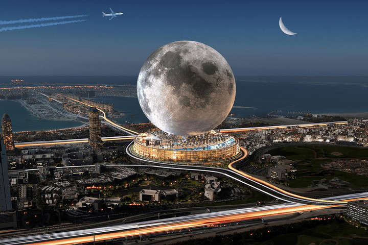 Di Dubai Ada Resor Mewah Mirip Bulan Sedang Dibangun, Nilainya Rp74 Triliun